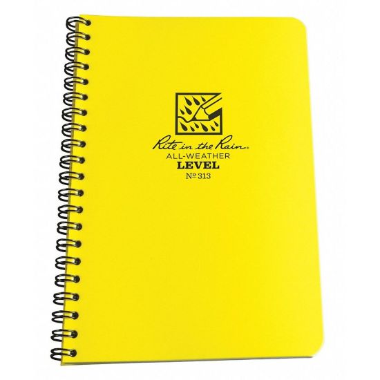 Picture of Rite in the Rain All-Weather Spiral Notebooks, 4-5/8in x 7in, Yellow, Pack Of 12 Notebooks