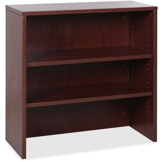 Picture of Lorell Essentials Series Stack-On Modular Shelving Bookcase, 36inH x 36inW x 15inD, Mahogany