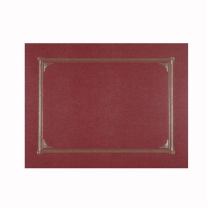 Picture of Geographics Document Covers, 9 3/4in x 12 1/2in, Burgundy, Pack Of 6