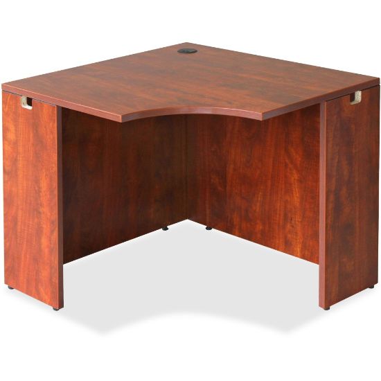 Picture of Lorell Essentials 36inW Corner Desk, Cherry