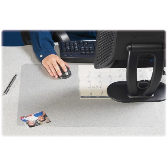 Picture of Artistic KrystalView Desk Pad With Antimicrobial Protection, 38in x 24in, Clear