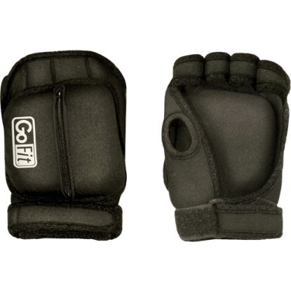 Picture of GoFit Weighted Aerobic Gloves - Hand Protection - Medium Size - Black