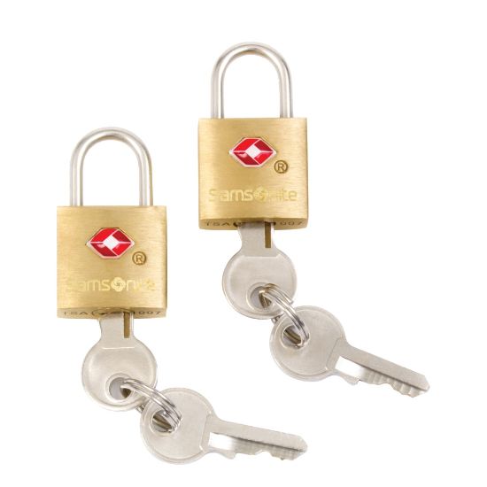 Picture of Samsonite Luggage Key Locks, Brass, Pack Of 2