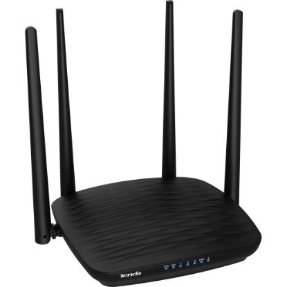 Picture of Tenda AC5 Wi-Fi 5 IEEE 802.11ac Ethernet Wireless Router - 2.40 GHz ISM Band - 5 GHz UNII Band(4 x External) - 145.88 MB/s Wireless Speed - 3 x Network Port - 1 x Broadband Port - Fast Ethernet - VPN Supported