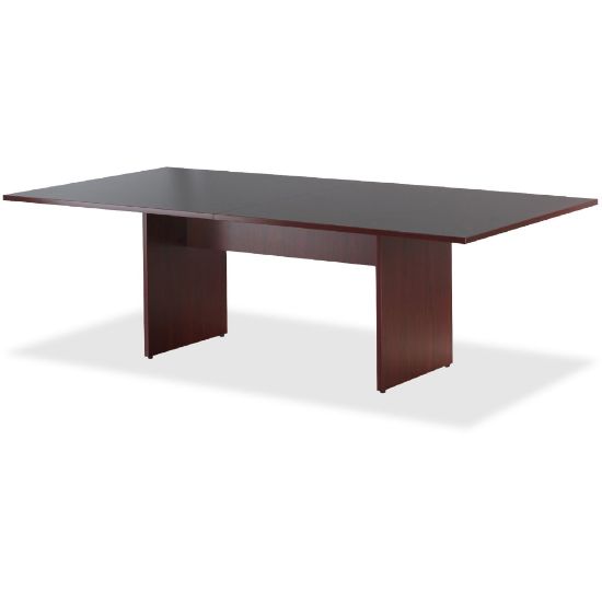 Picture of Lorell Essentials Laminate Rectangular Conference Table, 2-Piece, 29-1/2inH x 72inW x 36inD, Mahogany