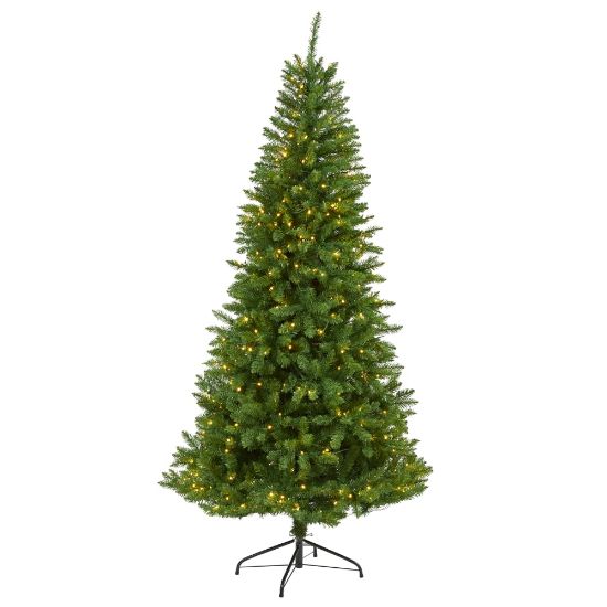 Picture of Nearly Natural Green Valley Fir Artificial Christmas Tree, 6.5ft