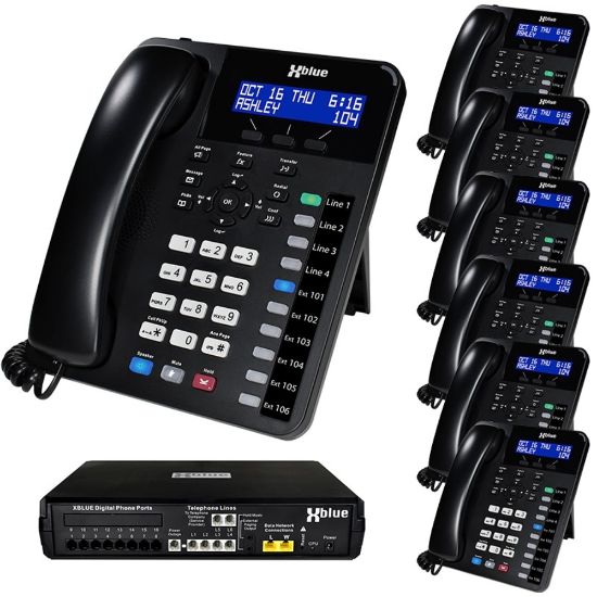 Picture of XBLUE X16 Plus Phone System Bundle With 7 XD10 Phones