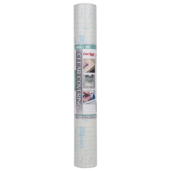 Picture of Con-Tact Clear Cover Adhesive Coverings Roll, 18in x 50ft, Clear Matte