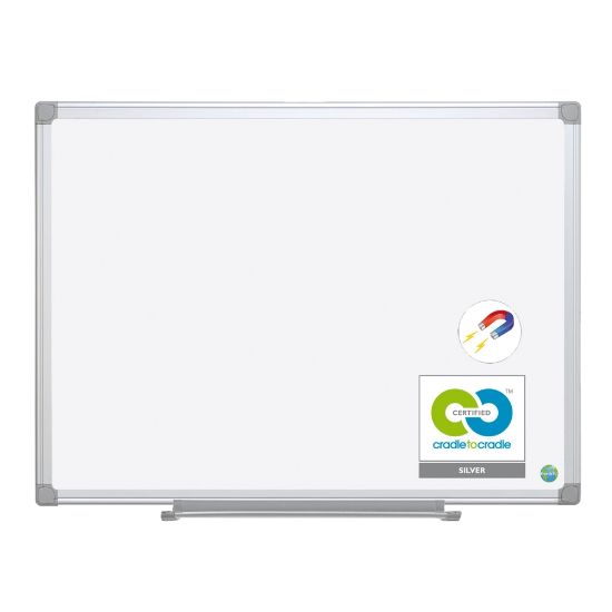 Picture of MasterVision Earth Gold Ultra Magnetic Dry-Erase Whiteboard, 72in x 48in, Aluminum Frame With Silver Finish