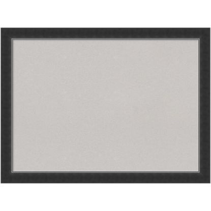 Picture of Amanti Art Cork Bulletin Board, 31in x 23in, Gray, Corvino Black Narrow Wood Frame