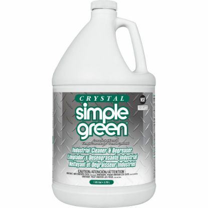 Picture of Simple Green Crystal Industrial Cleaner/Degreaser - For Multipurpose - Concentrate - 128 fl oz (4 quart)Bottle - 1 Each - Non-toxic, Non-flammable, Phosphate-free, Non-abrasive, Non-hazardous, Fragrance-free, Butyl-free - Clear