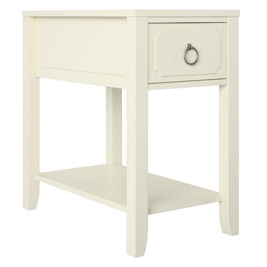 Picture of Ameriwood Home Novogratz Her Majesty Narrow Side Table, 24inH x 13-13/16inW x 23-5/8inD, White