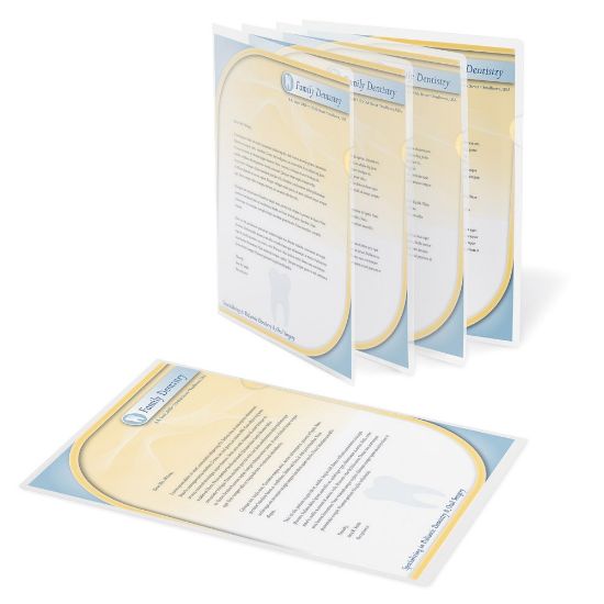 Picture of Office Depot Brand Poly Project View Folders, Letter Size, Clear, Pack Of 10