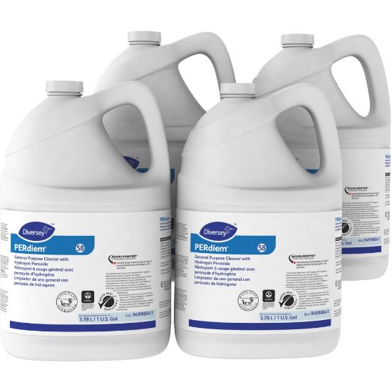 Picture of Diversey PERdiem General Purpose Cleaner With Hydrogen Peroxide, 1 Gallon, Case Of 4 Jugs