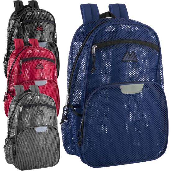 Picture of Trailmaker 8699 Pro Jersey Reflective Mesh Backpacks, Assorted Colors, Pack Of 24 Backpacks