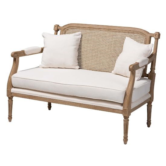 Picture of Baxton Studio 8853 Loveseat, Ivory