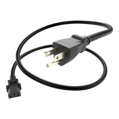 Picture of Unirise Power cable - power IEC 60320 C13 to NEMA 5-15P (M) - AC 110 V - 2 ft - black - North America