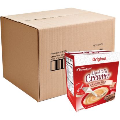 Picture of Heartland Creamers, 0.37 Oz, Original, Box Of 24 Creamers, Case Of 6 Boxes