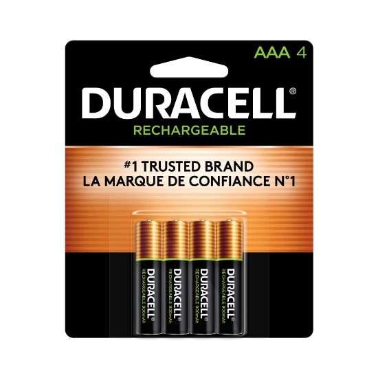 Picture of Duracell StayCharged Rechargeable AAA Batteries, Pack Of 4