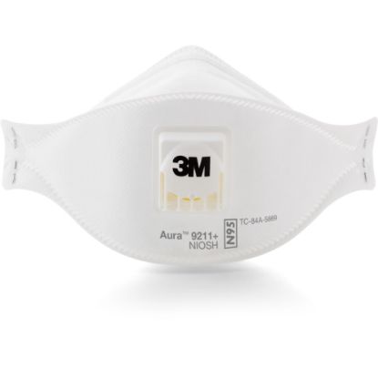 Picture of 3M Aura N95 Approved Particulate Respirators, White, Box Of 12