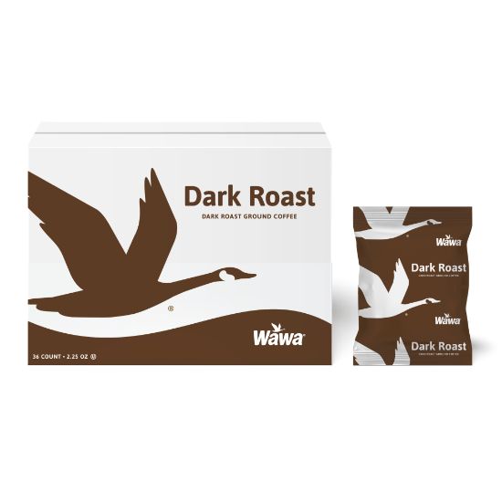 Picture of WaWa Single-Serve Coffee Packets, Dark Roast, Carton Of 36