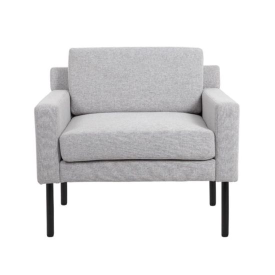 Picture of Boss Office Products Poly-Linen Weave Lounge Chair, Gray