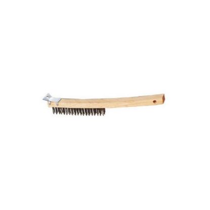 Picture of American Metalcraft Steel/Wood Grill Brush, 13-1/2in, Brown