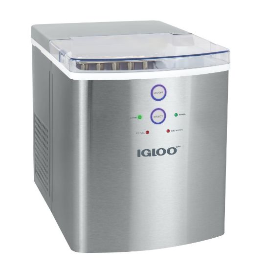 Picture of Igloo 33-Lb Automatic Portable Countertop Ice Maker Machine, Stainless Steel