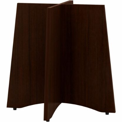 Picture of Lorell Laminate Conference Table X-Shape Base, Espresso