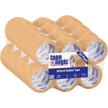 Picture of Tape Logic #53 PVC Natural Rubber Tape, 3in Core, 3in x 55 Yd., Clear, Case Of 24