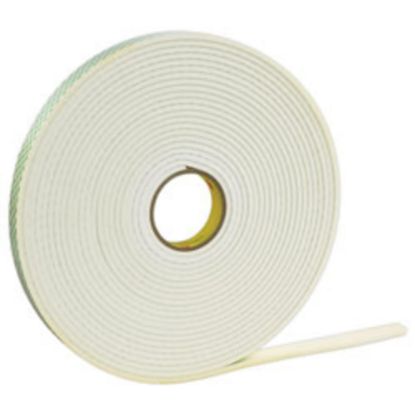 Picture of 3M 4016 Double Sided Foam Tape, 0.5in x 36 Yd, Natural, Case Of 18