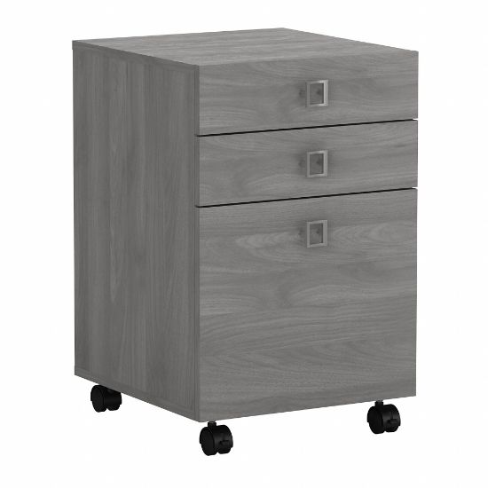 Picture of Bush Business Furniture Echo 17inD Vertical 3-Drawer Mobile File Cabinet, Modern Gray, Delivery