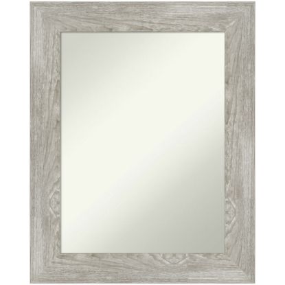 Picture of Amanti Art Non-Beveled Rectangle Framed Bathroom Wall Mirror, 30in x 24in, Dove Graywash