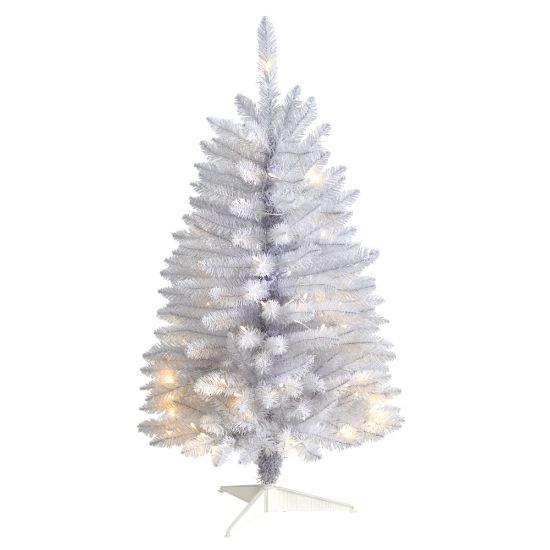 Picture of Nearly Natural Slim Artificial Christmas Tree, 3ft, White