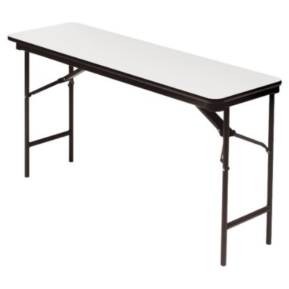 Picture of Iceberg Premium Folding Table, Rectangular, 60inW x 18inD, Gray/Charcoal