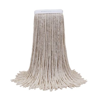 Picture of Ocedar Commercial Economy Cut-End Mop Heads, Medium #24, White, Case Of 12 Mop Heads