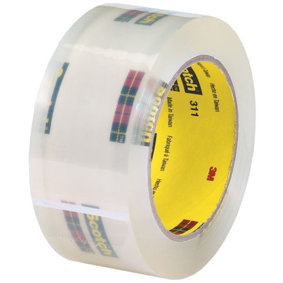 Picture of Scotch 311 Carton Sealing Tape, 3in Core, 2in x 110 Yd., Clear, Pack Of 6