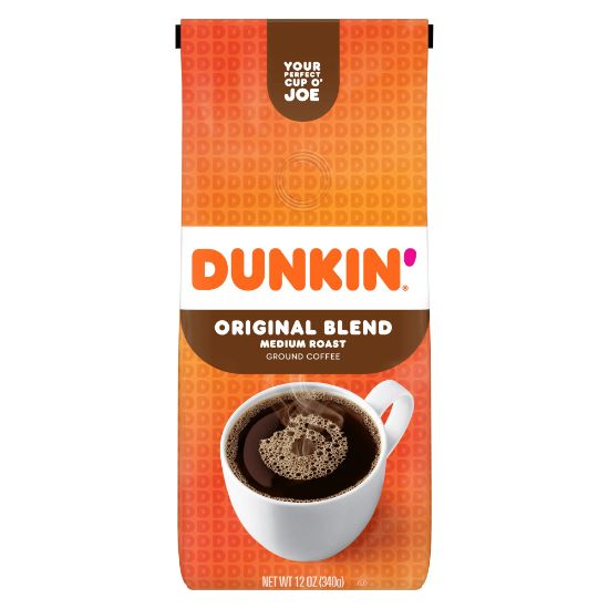 Picture of Dunkin Donuts Original Blend Ground Coffee, Medium Roast, 12 Oz Per Bag