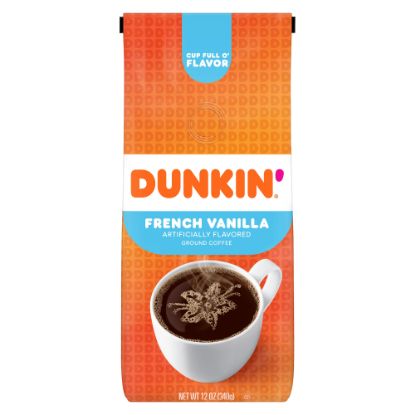 Picture of Dunkin Donuts Ground Coffee, French Vanilla, 12 Oz Per Bag