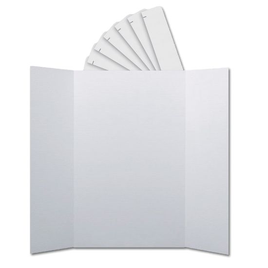 Picture of Flipside Corrugated Project Board & Header Sets, 36in x 48in, White, Pack Of 24 Sets