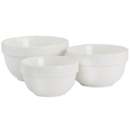 Picture of Martha Stewart Everyday 3-Piece Bowl Set, White