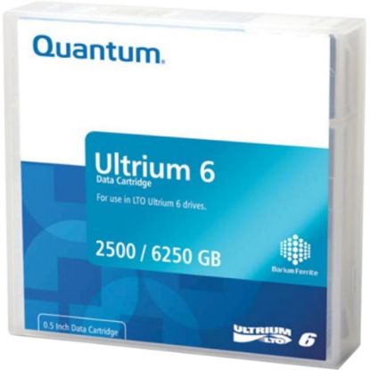 Picture of Quantum LTO Ultrium-6 Data Cartridge - LTO-6 - Labeled - 2.50 TB (Native) / 6.25 TB (Compressed) - 2775.59 ft Tape Length - 20 Pack