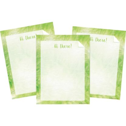 Picture of Barker Creek Designer Computer Paper, 8-1/2in x 11in, Lime Tie-Dye, 50 Sheets Per Pack, Case Of 3 Packs