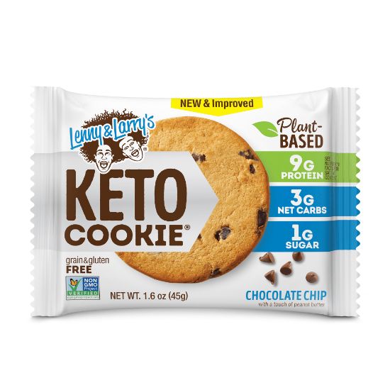 Picture of Lenny & Larrys Keto Chocolate Chip Cookies, 1.6 Oz, Pack Of 12 Cookies