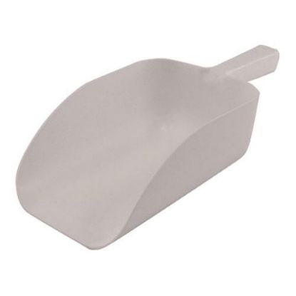 Picture of Spill-Stop Plastic Ice Scoop, 82 Oz, White