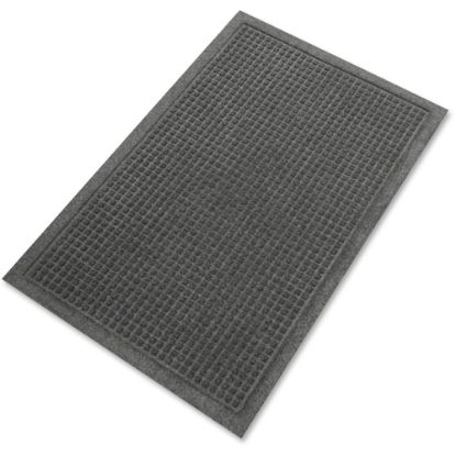 Picture of Guardian Floor Protection EcoGuard Floor Mat - Indoor, Outdoor, Carpeted Floor, Hard Floor - 36in Length x 24in Width - Rectangular - Rubber - Charcoal - 1Each