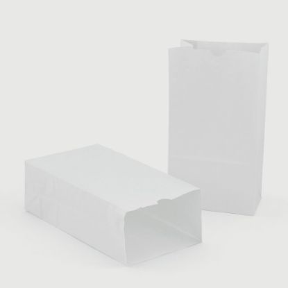 Picture of Hygloss Craft Bags, #6, 6inH x 3 1/2inW x 11inD, White, 100 Bags Per Pack, Set Of 2 Packs