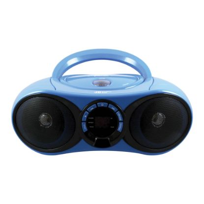 Picture of HamiltonBuhl AudioMVP HECHB100BT2 CD Boombox With FM Radio And Bluetooth Receiver, 8.5inH x 11.8inW x 4.5inD, Blue