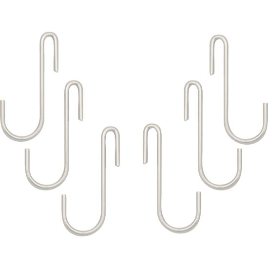 Picture of Range Kleen C48 Pot Rack Hooks - Chrome - Pack of 6 - for Utensil - Chrome - 6 / Pack