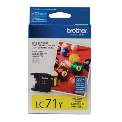 Picture of Brother LC71 Yellow Ink Cartridge, LC71Y